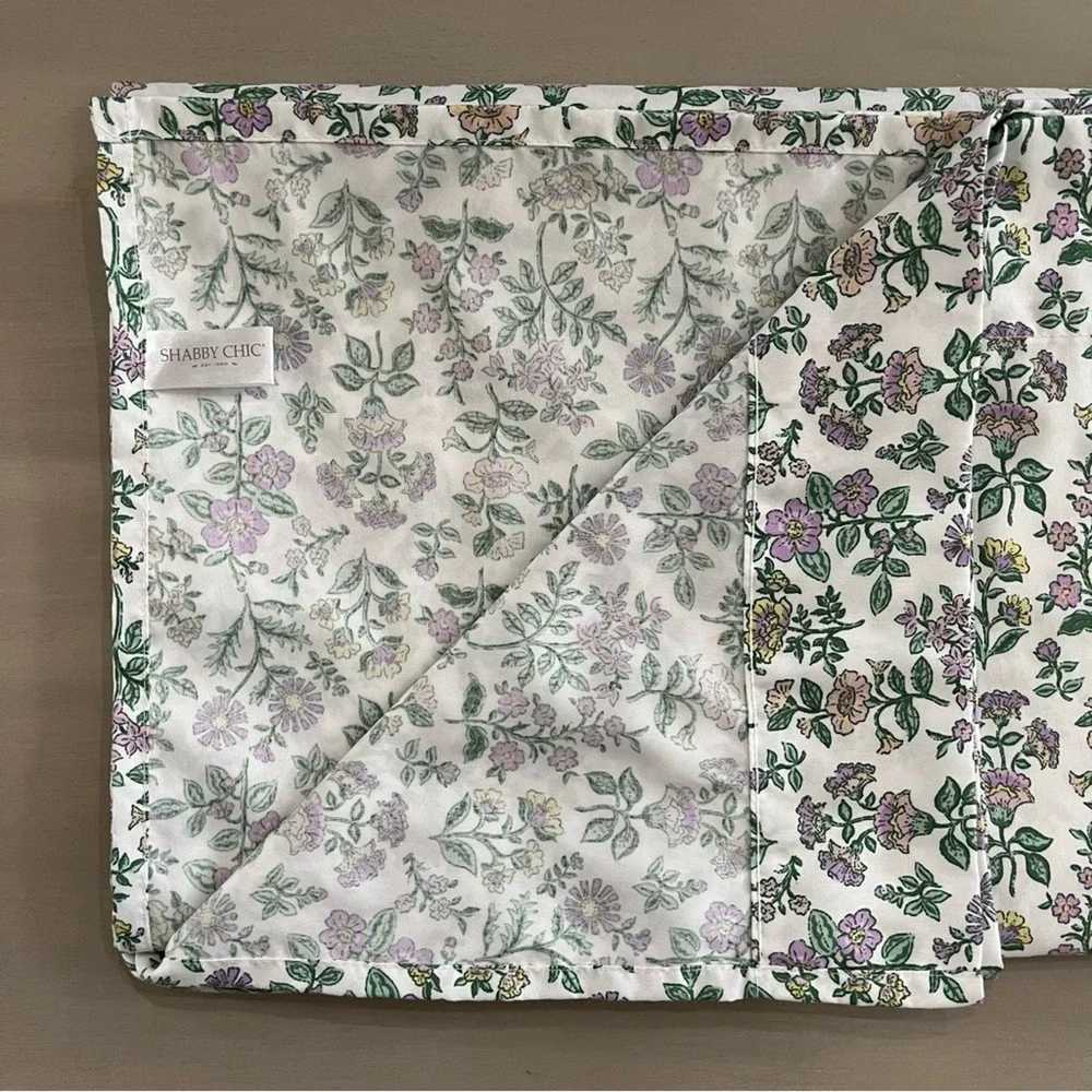 Shabby Chic Floral Flat Sheet Full/Double